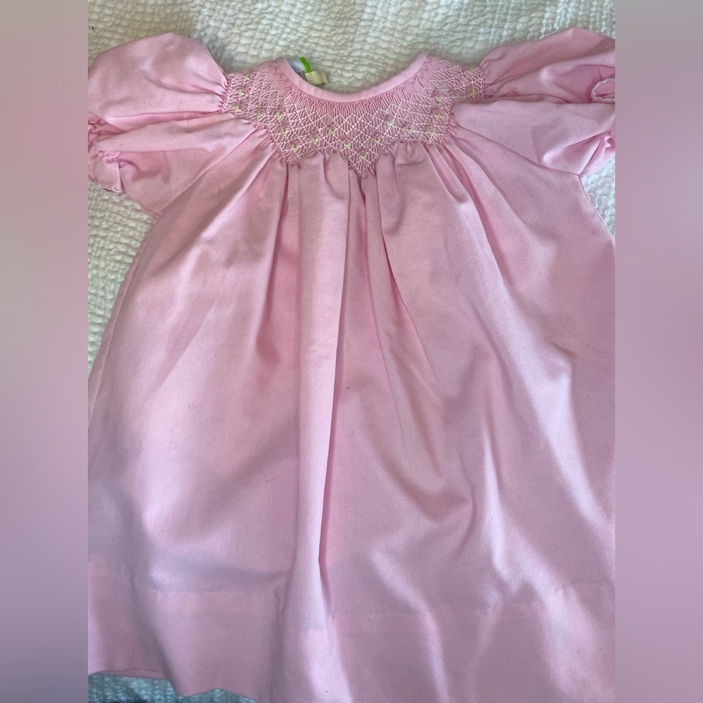 Pink Smocked Dress